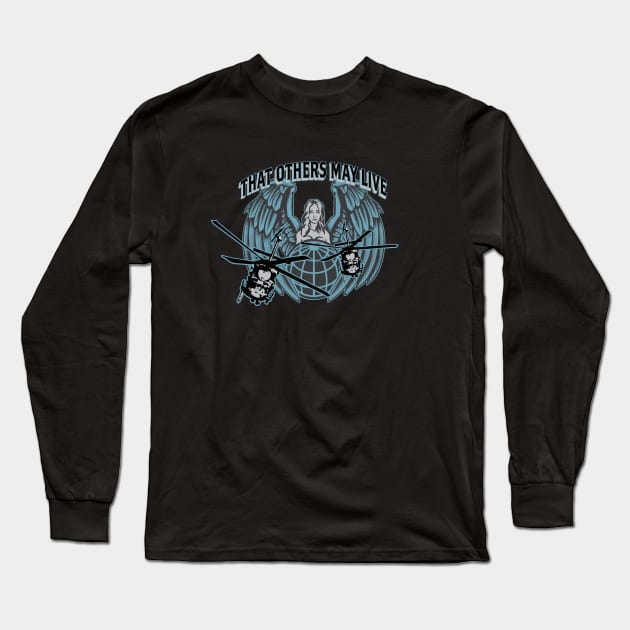 That Others May Live Blue Long Sleeve T-Shirt by ReaperShoppe